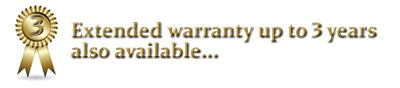 Extended Warranty up to 3 years also available on all cars